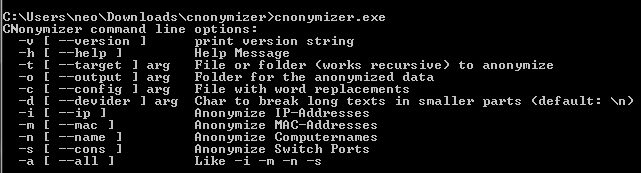 Screenshot Help Screen